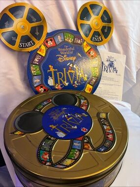 Vintage Disney Trivia Game Tin complete set